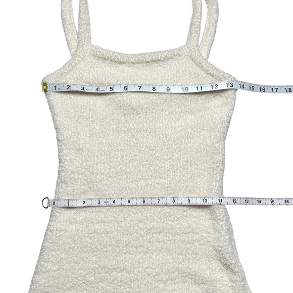 Sabo | Women | Xena Neutral Cream Soft Terry Minimal Mini Bodycon Dress | Sz XS - Picture 5 of 13